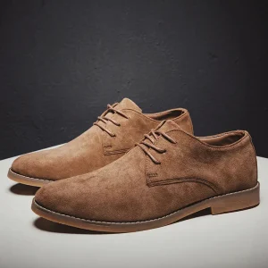 Chaussures Oxford en daim pour homme