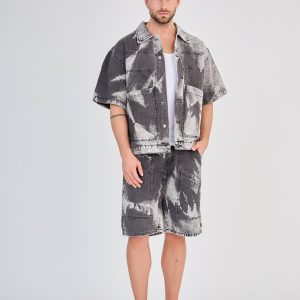 Ensemble Jeans Noir Tie-Dye