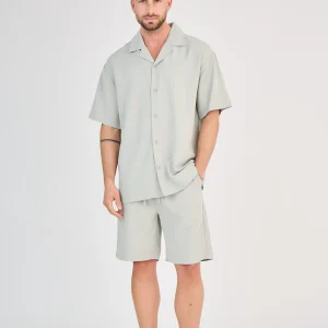 Ensemble Fluide Khaki Clair Short