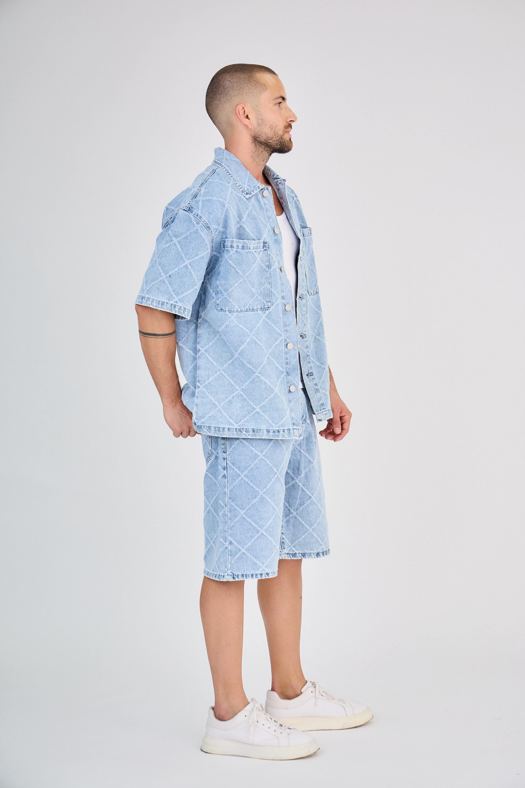 Ensemble Jeans Bleu Carreaux – Image 5