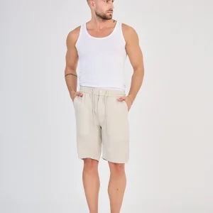 Short en Lin Beige