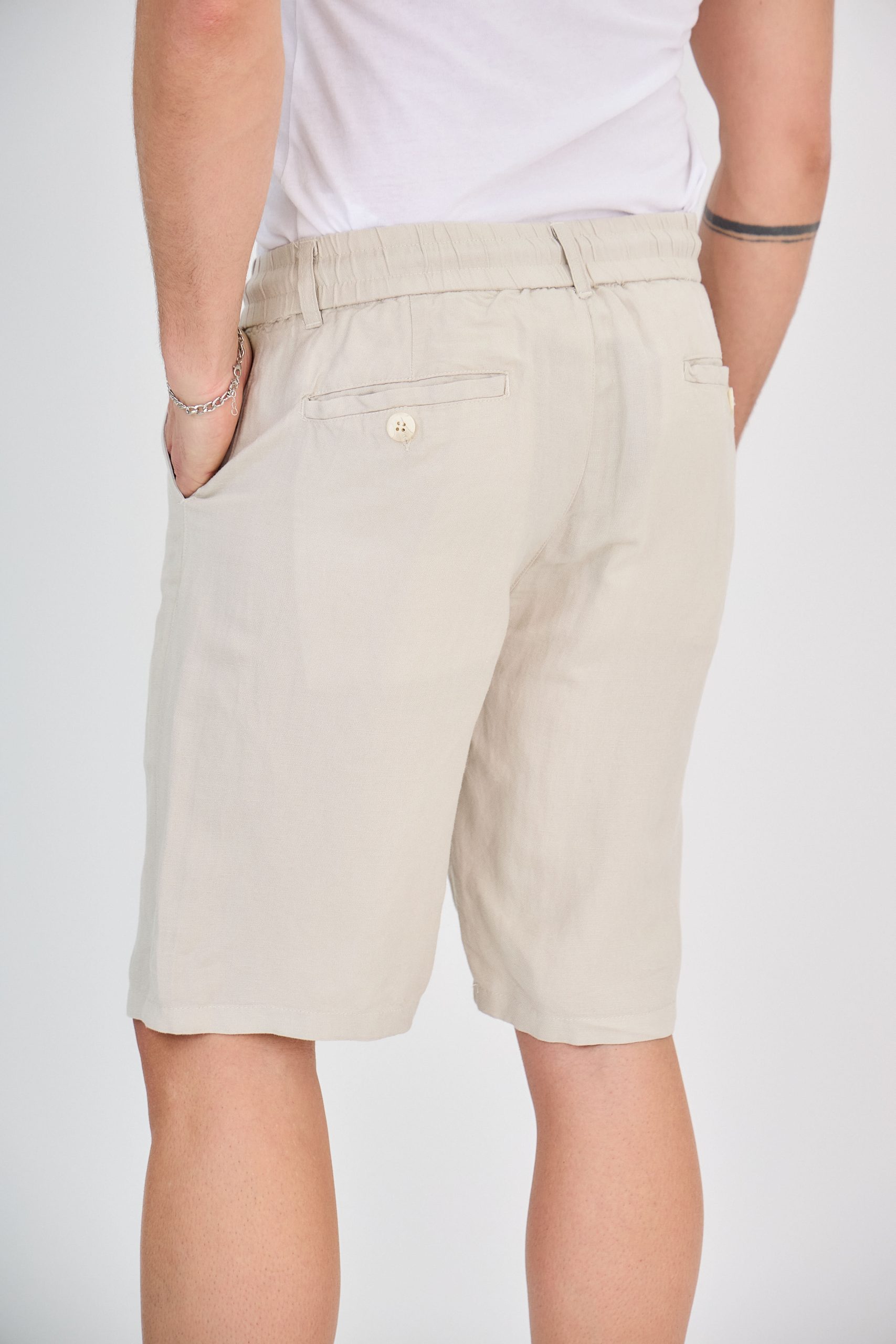 Short en Lin Beige – Image 6