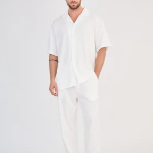 Ensemble Chemise & Pantalon - Blanc