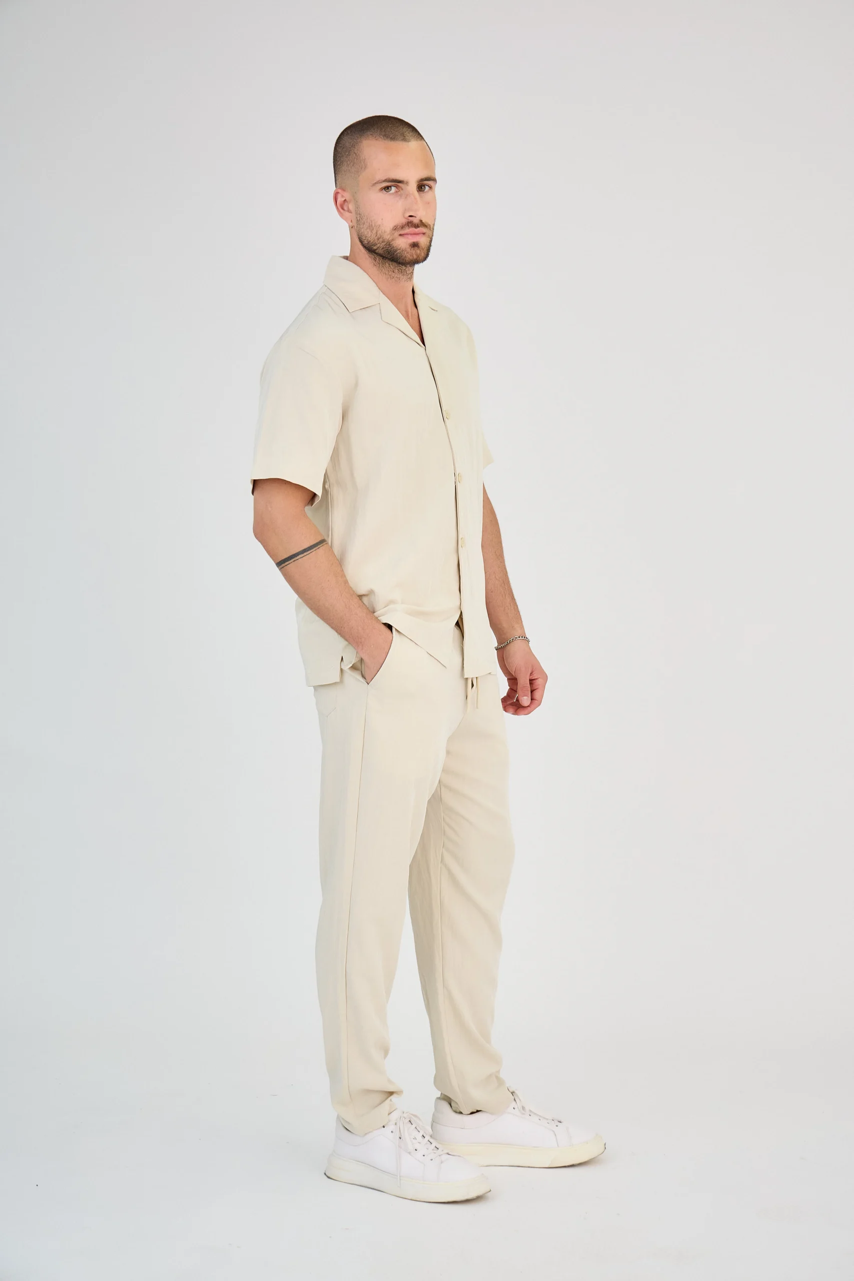 Ensemble Chemise & Pantalon - Blanc – Image 6