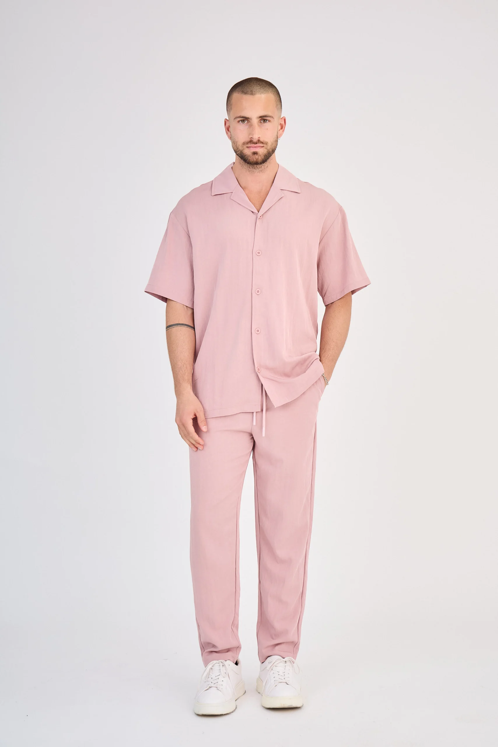 Ensemble Chemise & Pantalon - Rose