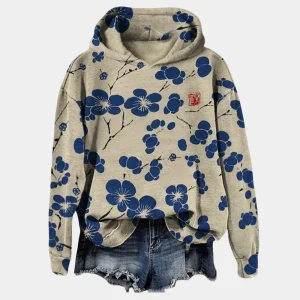 Sophie - Sweat Capuche Floral Femme