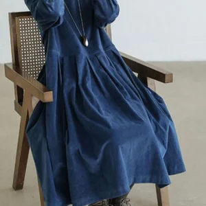 Zoe - Robe en velours français