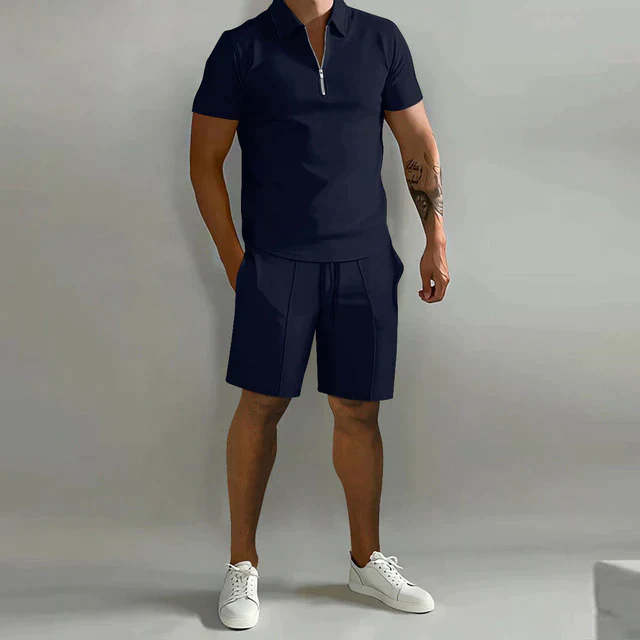 Drew - Polo shirt Set d'été - Décontracté - Coupe ample - Hommes – Image 6