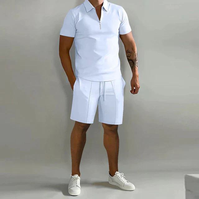 Drew - Polo shirt Set d'été - Décontracté - Coupe ample - Hommes – Image 5