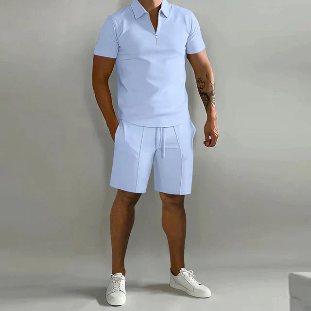 Drew - Polo shirt Set d'été - Décontracté - Coupe ample - Hommes – Image 4
