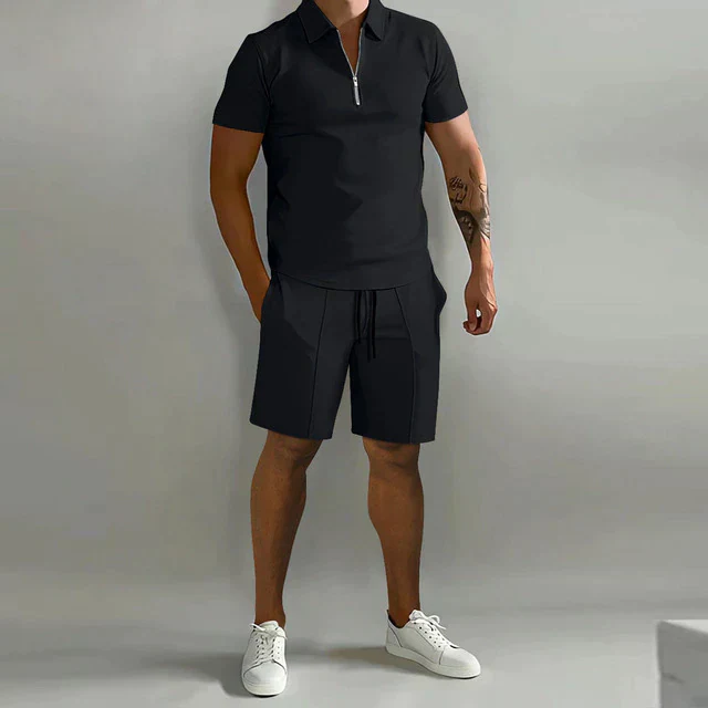 Drew - Polo shirt Set d'été - Décontracté - Coupe ample - Hommes – Image 2