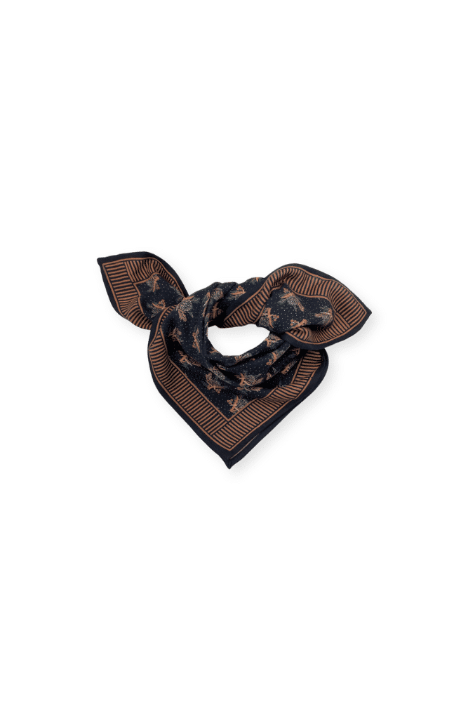 SMALL FOULARD MANIKA | Ananas Charbon – Image 2