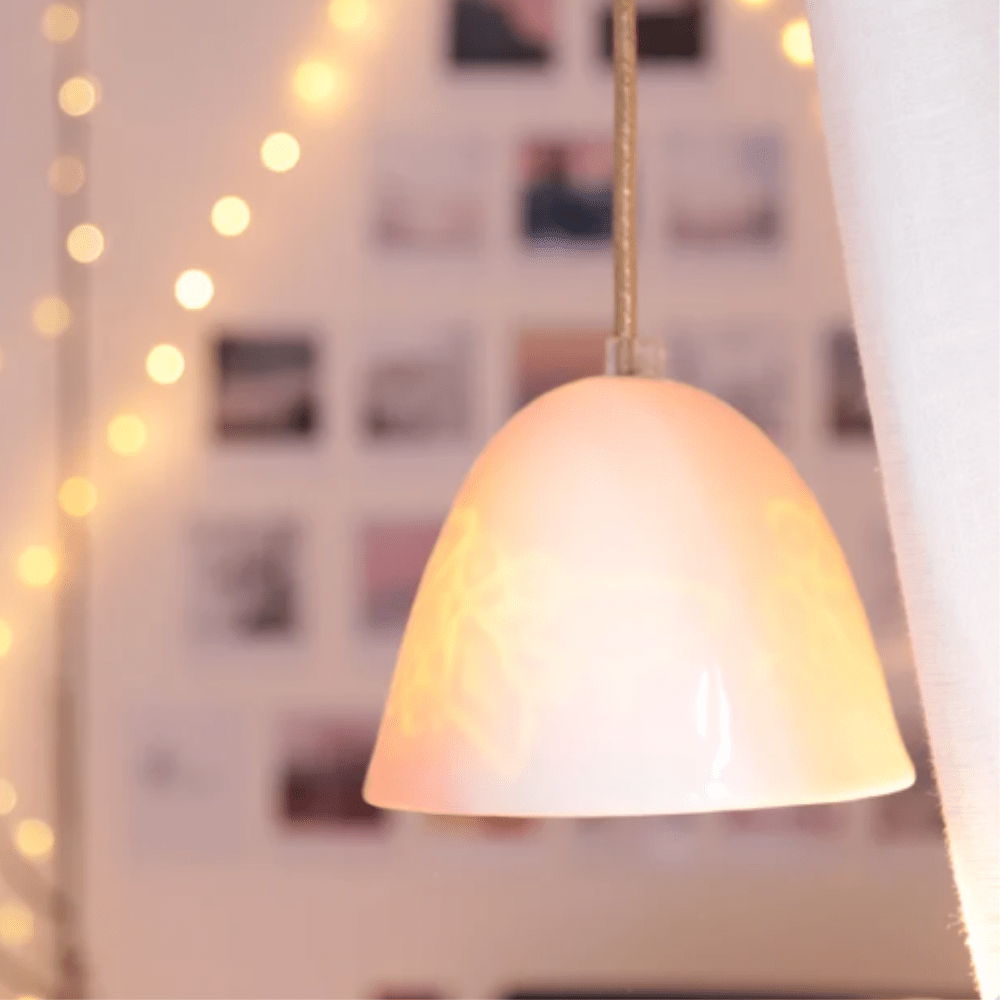 LAMPE M DENTELLE DORE