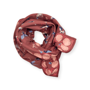 BIG FOULARD LATIKA | Cerisier rhubarbe