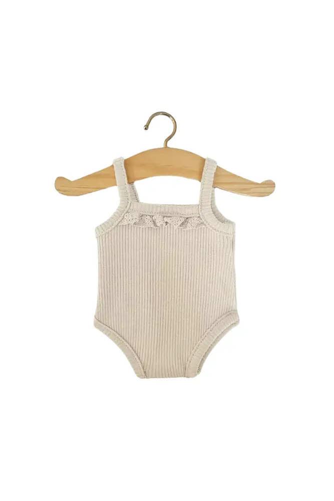 BODY A BRETELLES MAILLE COTELEE | Lin et sa dentelle