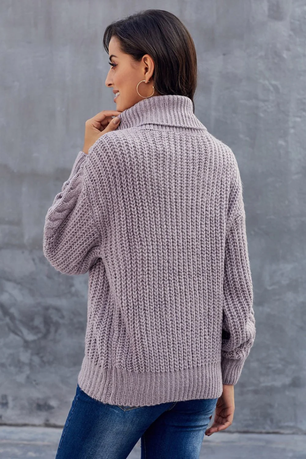 Amaris - Pull oversize en maille torsadée femme – Image 8