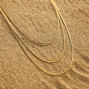 Collier Amalfi – Multirangs plaqué or 18k ou argent