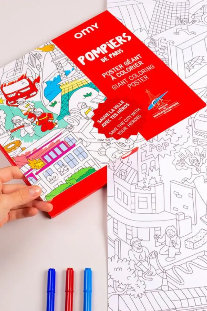 POSTER GEANT A COLORIER | Pompiers de Paris – Image 3