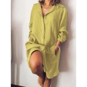 Éliane - Blouse Estivale En Lin Avec Coupe Fluide