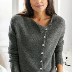 Valérie - Femme Cardigan tricoté élégant