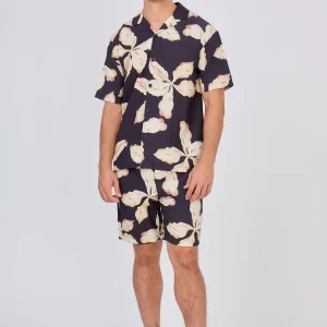 Ensemble Fluide Noir Fleurs