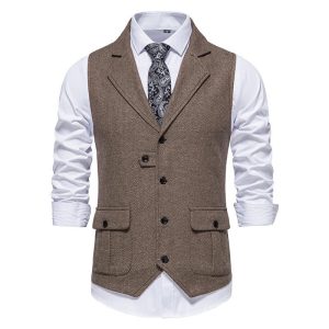 Léo - Gilet Élégant Vintage Homme