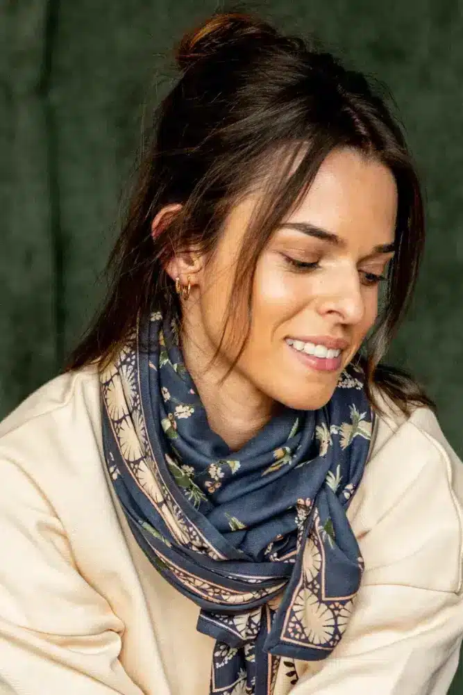 BIG FOULARD LATIKA | Cerisier Orage – Image 4