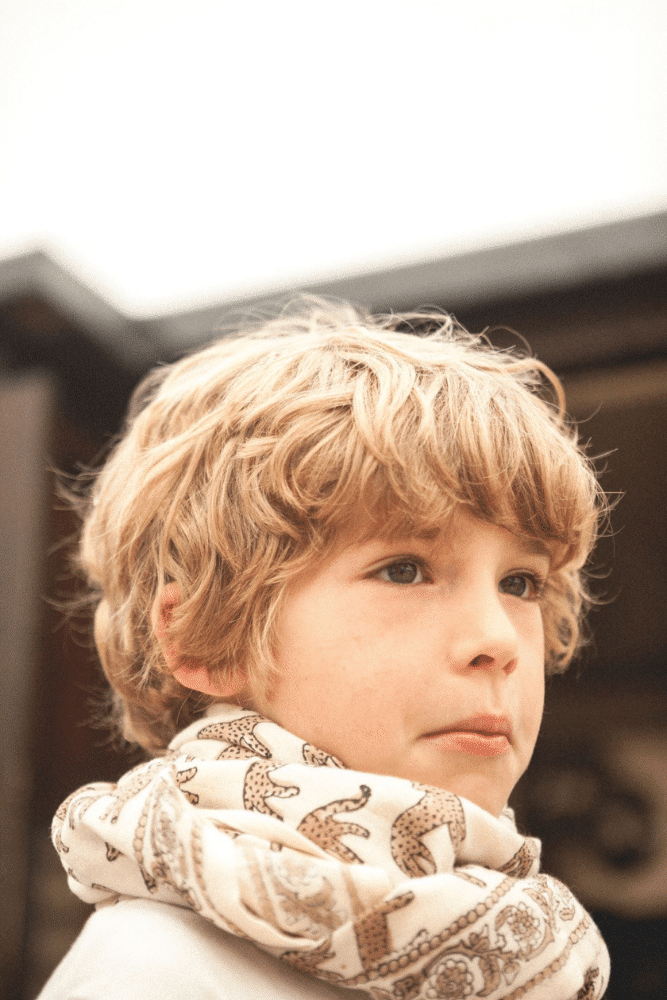 BIG FOULARD LATIKA | Bengale Latte – Image 4