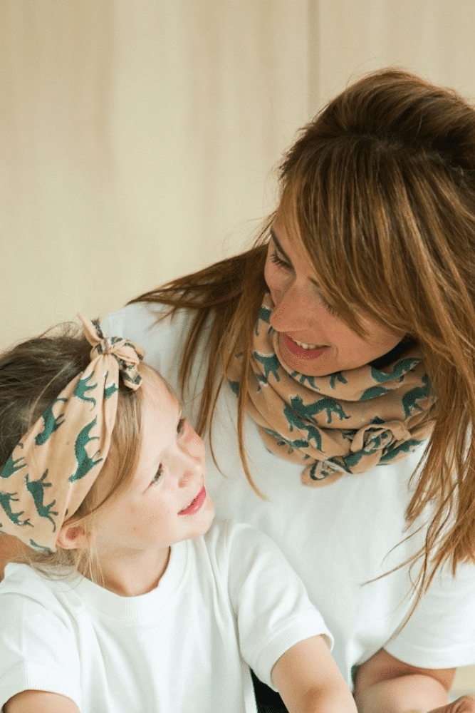 SMALL FOULARD MANIKA | Bengale Cappuccino – Image 4