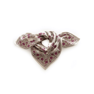 SMALL FOULARD MANIKA | Bouton d&rsquo;or – Coquillage