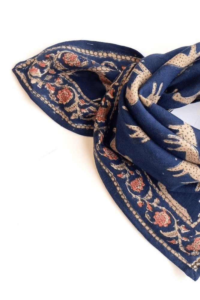 SMALL FOULARD MANIKA | Bengale Minuit – Image 3