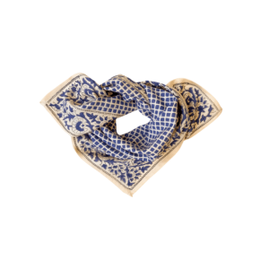 SMALL FOULARD MANIKA | Mosaïc Navy Blue