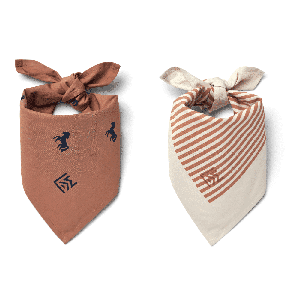 FOULARD BANDANA LOT DE 2 | Horse rosetta