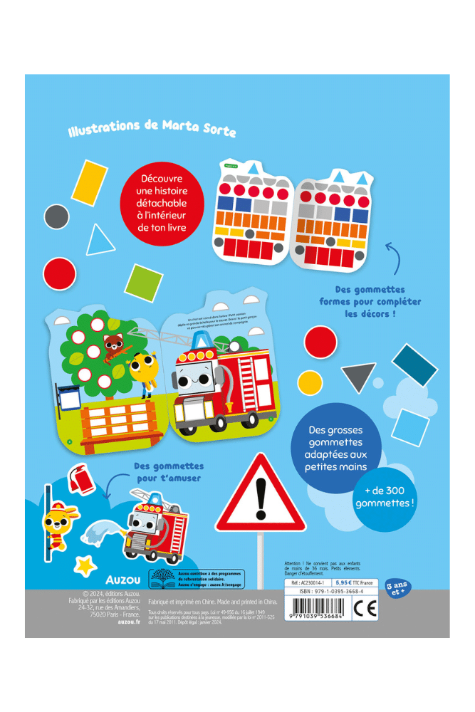 GOMMETTES | Le petit camion de pompier – Image 4