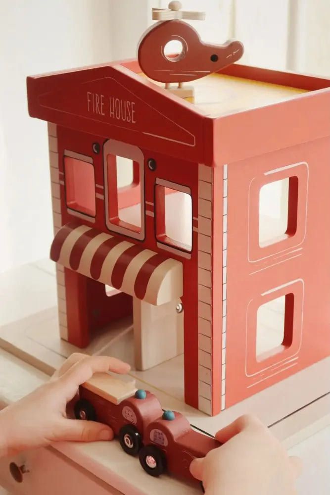 JOUET CASERNE POMPIER | Bois – Image 3