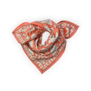SMALL FOULARD MANIKA | Coeur Papaye