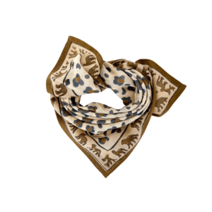 SMALL FOULARD DUPITTA | Leopard Macadamia