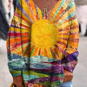 Meriva - Blouse Colorée Femme