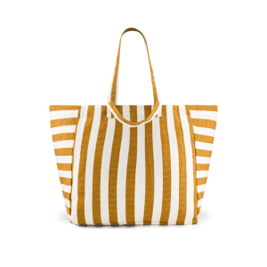 SAC CABAS ELISA | Raye Ecru – Caramel