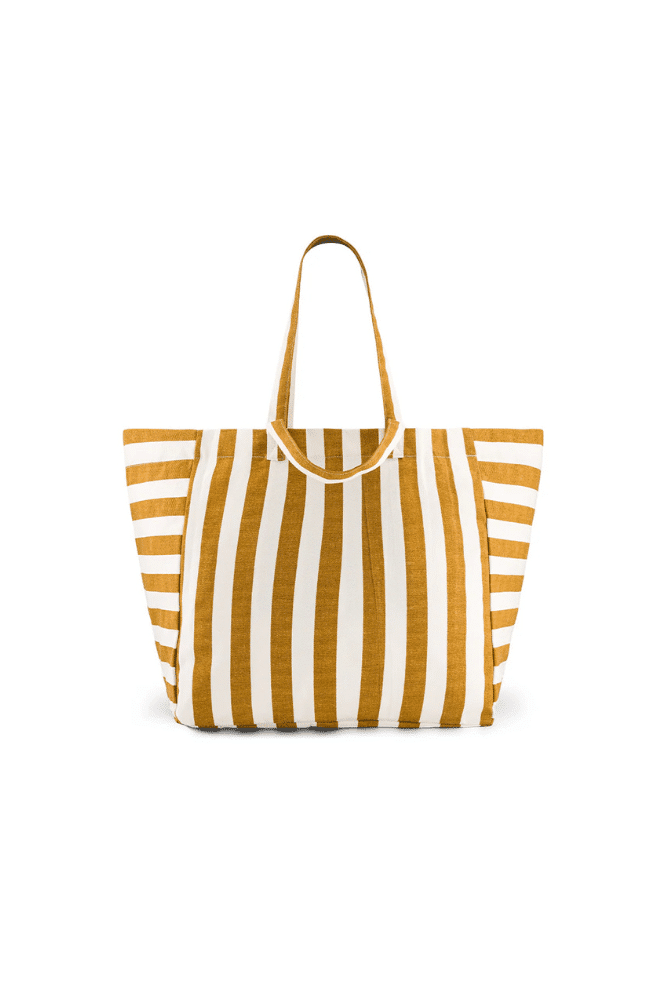 SAC CABAS ELISA | Raye Ecru – Caramel