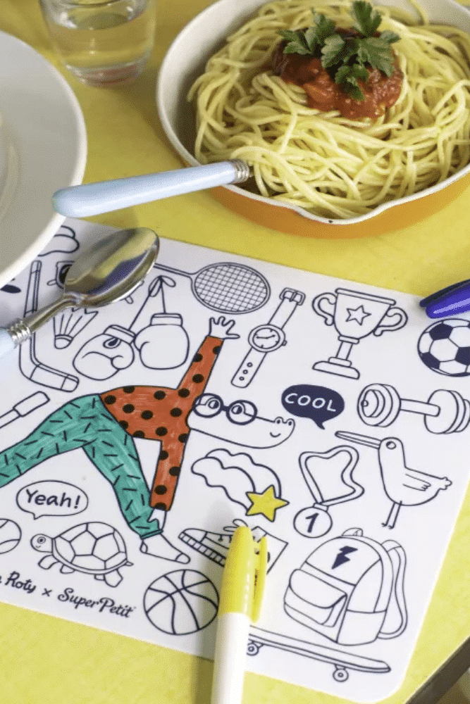 SET DE TABLE A COLORIER | Sport