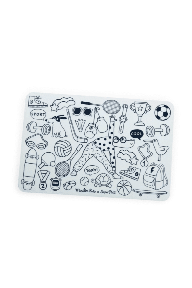 SET DE TABLE A COLORIER | Sport – Image 3