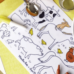 SET DE TABLE A COLORIER | Ferme