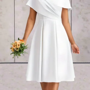 Robe courte plissée pour femme | Élégante