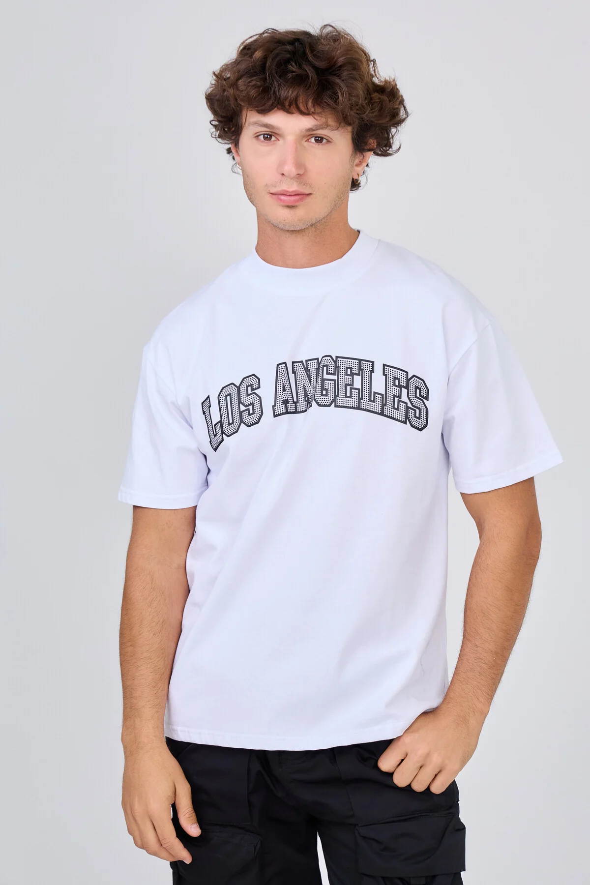 T-Shirt Noir "Los Angeles" Palms City of Angels – Image 7