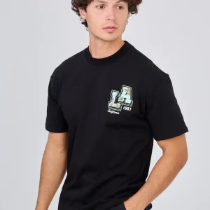T-Shirt Noir Imprimé "LA California 1987"