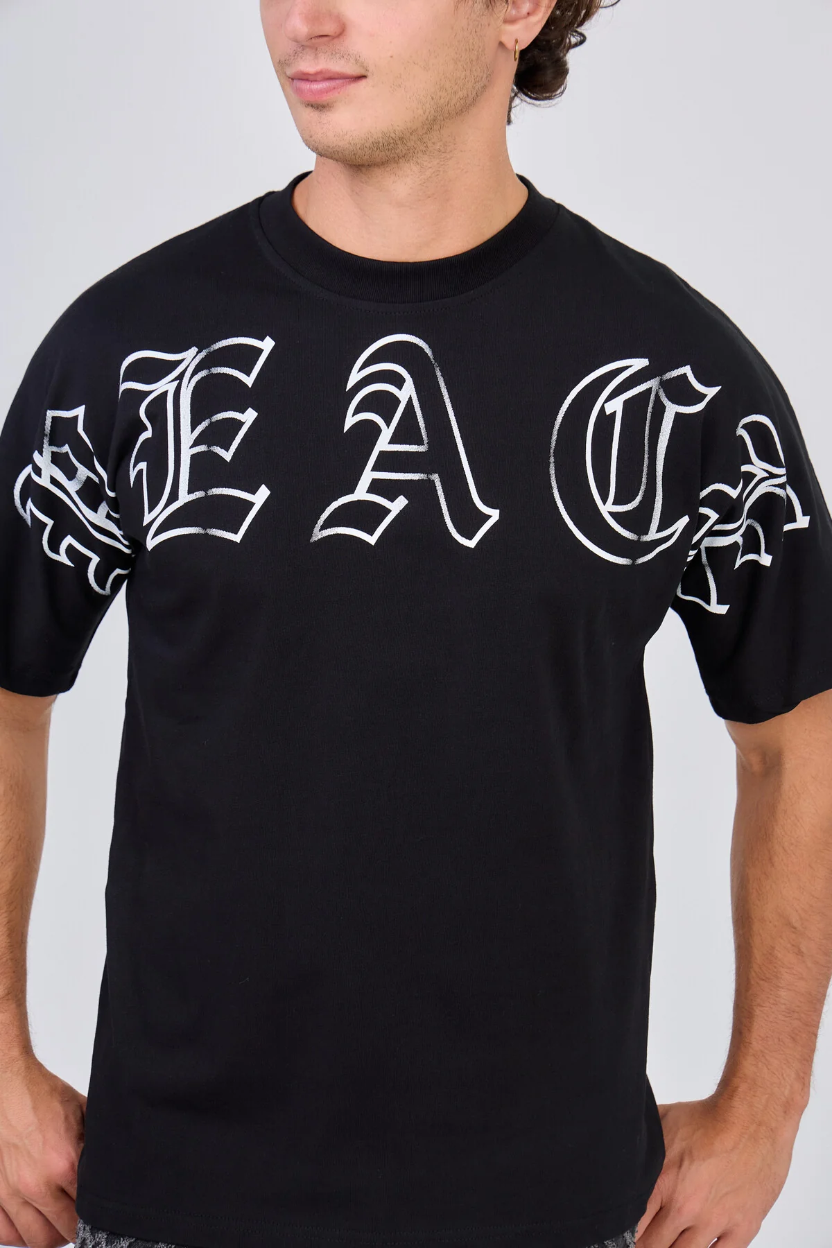 T-Shirt Noir Colombe Peace – Image 6