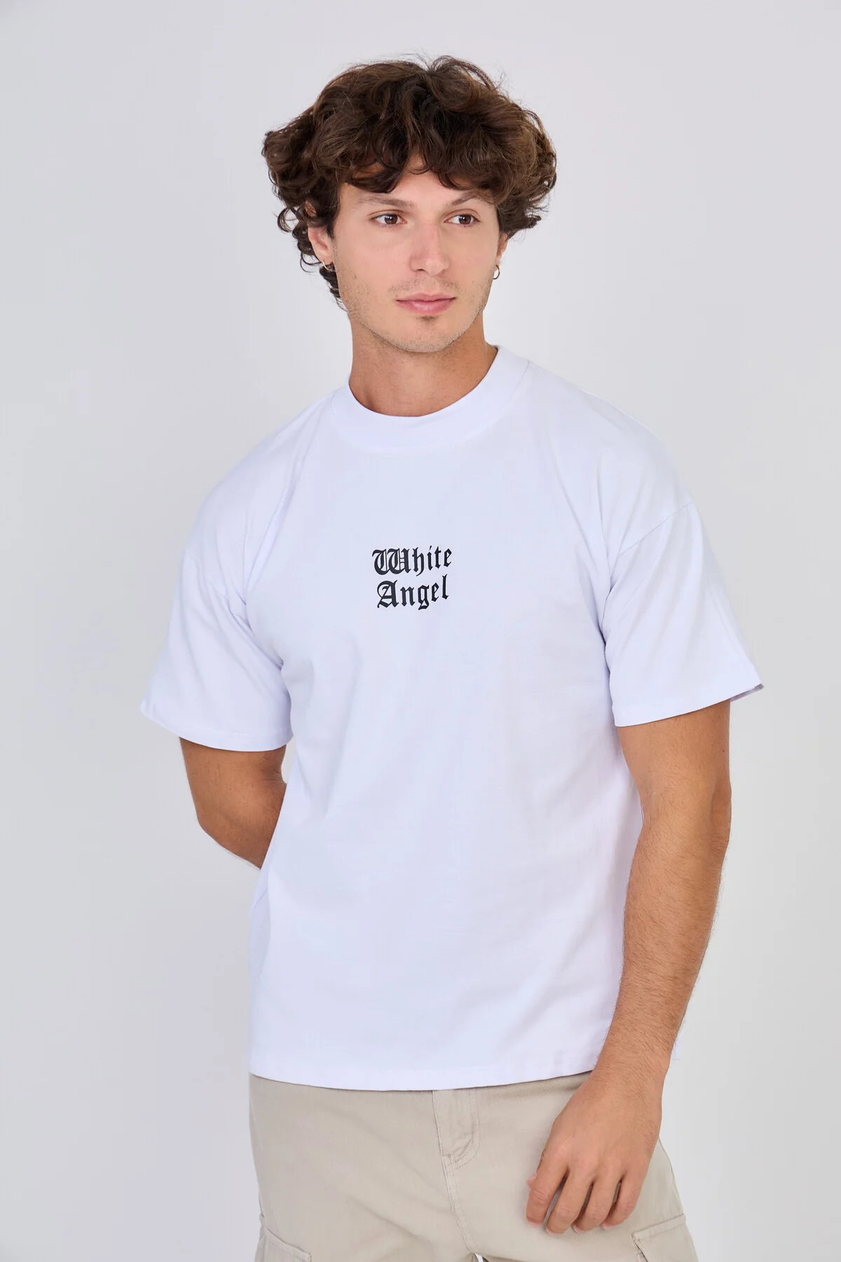 T-Shirt Noir "White Angel" – Image 7