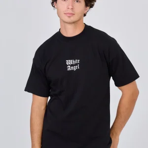 T-Shirt Noir "White Angel"