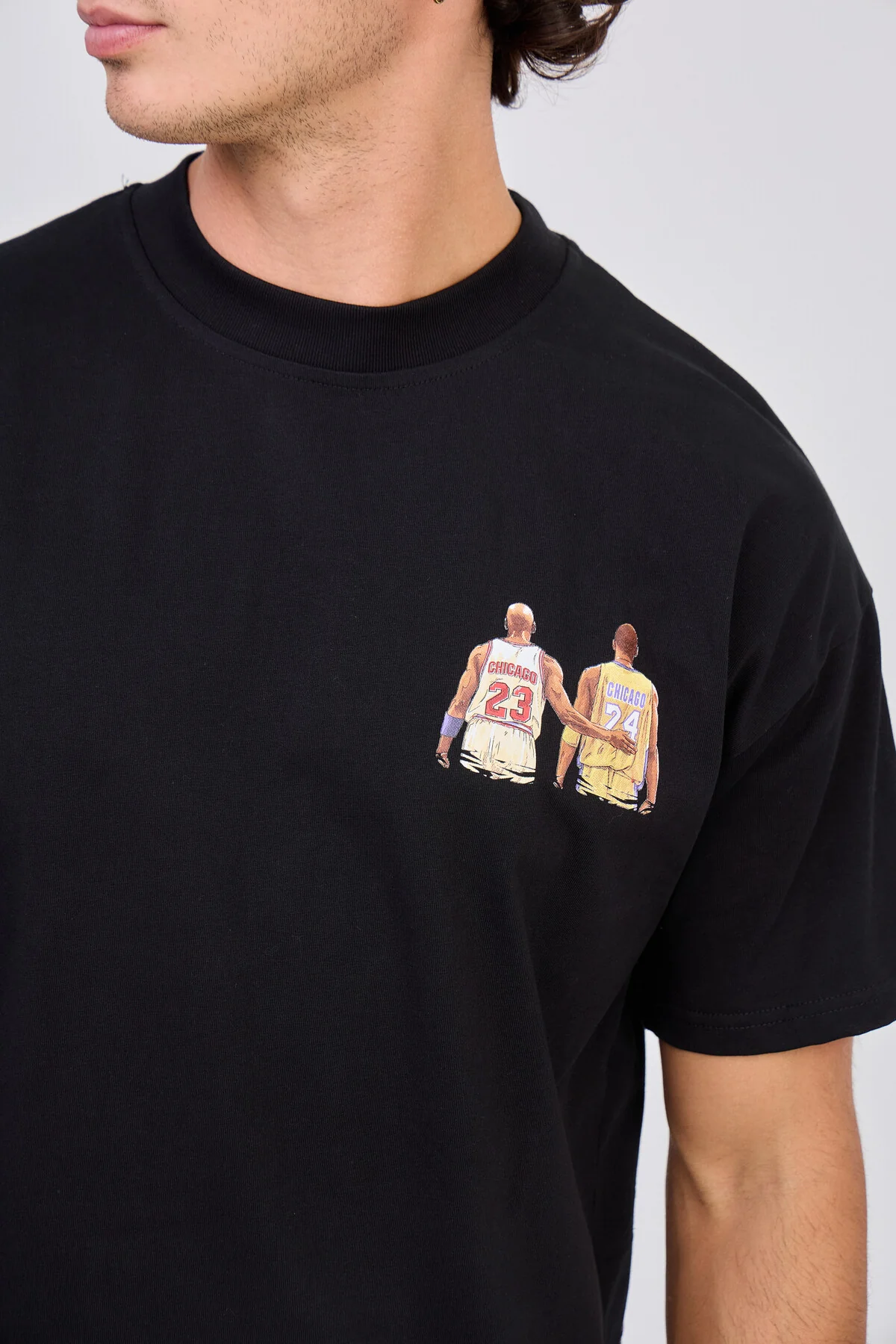 T-Shirt Noir "Chicago" Baskeball – Image 6